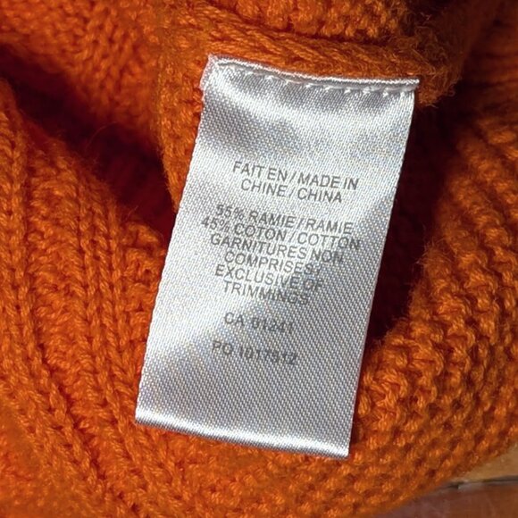 🌸3 for 20$🌸Simons Twik Orange Cropped Knitted Tank Top Large - Picture 4 of 5